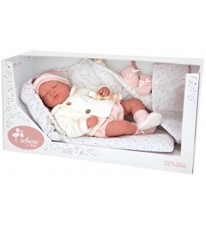 Кукла-бебе Arias - Макарена със затворени очи, 45 cm