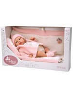 Кукла-бебе Arias - Марта с меко розово одеяло, 40 cm