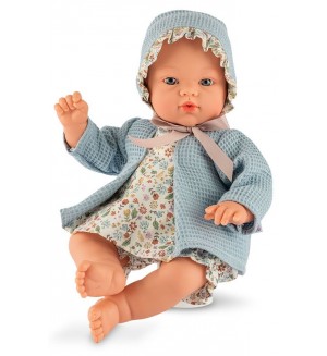 Кукла-бебе Asi Dolls - Koke, с нежен комплект в небесносиньо, 36 cm