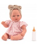 Кукла-бебе Asi Dolls - Оли, с нежен розов тоалет, 30 cm