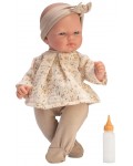Кукла-бебе Asi Dolls - Оли, с ританки и блузка на цветя, 30 cm