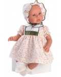 Кукла-бебе Asi - Лея, с рокля на цветя, 46 cm