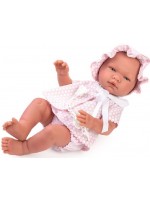 Кукла бебе Asi - Мария, с розово костюмче на точки, 43 cm