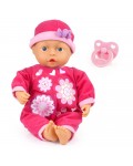 Кукла-бебе Bayer - Моите първи думи, 33 cm, на български