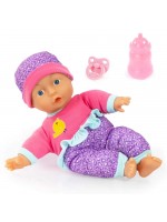 Кукла-бебе Bayer My First Baby - С меко тяло и леопардова шапка, 28 cm