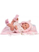 Кукла-бебе Llorens - Nica с хавлия, 40 cm
