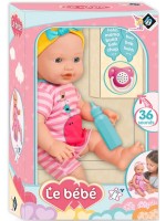 Кукла-бебе Loko Toys - Le Bebe, с шише и магическа залъгалка, 40 cm