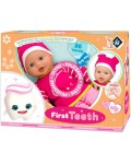 Кукла-бебе Loko Toys - Първо зъбче, 46 cm