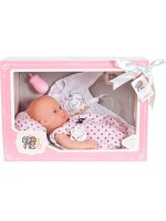 Кукла-бебе Moni - С розово халатче и аксесоари, 36 cm