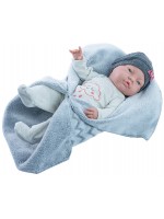 Кукла-бебе Paola Reina Los Bebitos - Bebita, с боди с облаче и меко одеяло, 45 cm