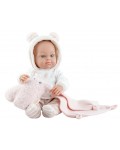 Кукла бебе Paola Reina Mini Pikolines - Момиче с дрешки, 32 cm