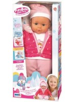 Кукла-бебе RS Toys - Със зимно розово облекло, 40 cm