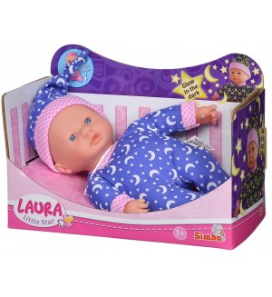 Кукла-бебе Simba Toys - Лаура, със светещи в тъмното дрехи