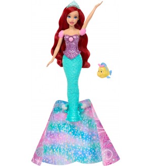Кукла Disney Princess - Ариел с трансформираща се рокля, фигурка и аксесоари