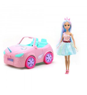 Кукла Dreameez - Unicorn Princess, с кола, 30 cm Кукла Dreameez - Unicorn Princess, с кола, 30 cm