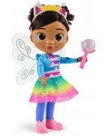 Кукла Gabby's Dollhouse Fairylandia - Габи и магията на глухарчето, със светещи крила, 33 cm