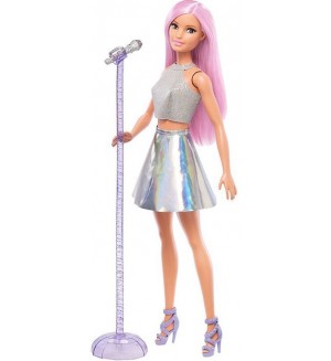 Кукла Mattel Barbie - Поп звезда с микрофон със стойка