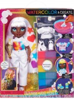 Кукла MGA Entertainment Rainbow High - WaterColor & Create, със зелени очи и дълга коса