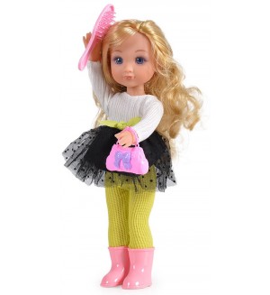 Кукла Moni - С пола пачка и зелен клин, 36 cm