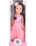 Кукла Moni Toys - Darling Doll, с розова рокля, 46 cm 