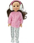 Кукла Moni Toys - Fairy Doll, в зимно облекло, 38 cm