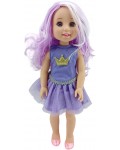 Кукла Moni Toys - Фея, лилава, 38 cm  