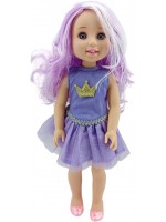 Кукла Moni Toys - Фея, лилава, 38 cm  