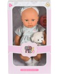 Кукла-бебе Moni Toys - Lovely Baby, с рокля и меченце, 30 cm