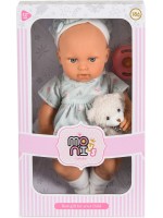 Кукла-бебе Moni Toys - Lovely Baby, с рокля и меченце, 30 cm