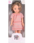 Кукла Moni Toys - Pretty Doll, с раирана рокля, 33 cm 