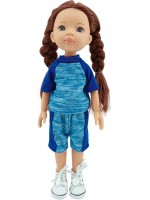 Кукла Moni Toys - Pretty Doll, в спортен екип, 33 cm 