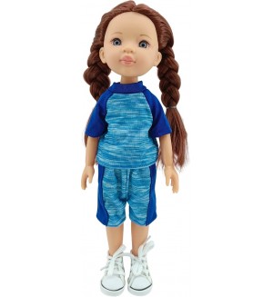 Кукла Moni Toys - Pretty Doll, в спортен екип, 33 cm 