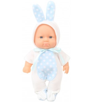 Кукла Moni Toys - С костюм на бяло зайче, 20 cm