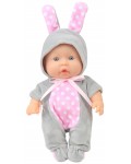 Кукла Moni Toys - С костюм на сиво зайче, 20 cm