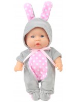 Кукла Moni Toys - С костюм на сиво зайче, 20 cm