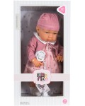 Кукла Moni Toys - С розови дрешки и биберон, 41 cm 