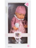 Кукла Moni Toys - С розови дрешки и биберон, 41 cm 