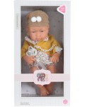 Кукла Moni Toys - С жълта жилетка и биберон, 41 cm