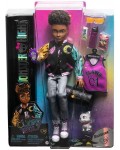 Кукла Monster High - Clawd Wolf, с домашен любимец и аксесоари