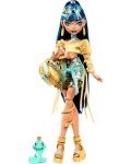 Кукла Monster High - Клео де Нил, с домашен любимец и аксесоари, 27 cm