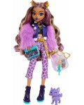 Кукла Monster High - Клодийн Улф, с домашен любимец и аксесоари, 27 cm