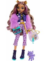 Кукла Monster High - Клодийн Улф, с домашен любимец и аксесоари, 27 cm