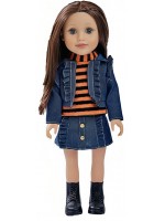 Кукла Ocie - Fashion Girl, с дънков тоалет, 46 cm