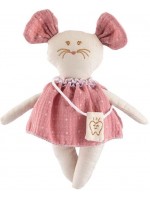 Кукла от плат Asi Dolls - Малката мишка Миси, с чанта за зъбче, 22 cm
