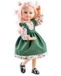 Кукла Paola Reina Amigas - Клео, със зелена рокля, 32 cm