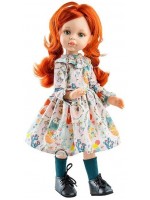 Кукла Paola Reina Amigas - Кристи, с цветна рокля, 32 cm