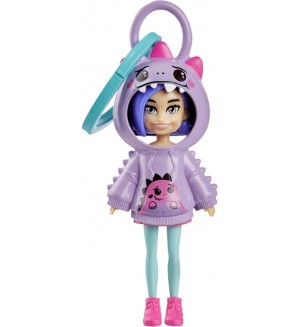 Кукла Polly Pocket Friend Clips - Динозавър