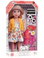Кукла с дрехи и аксесоари Raya Toys - Camilla, 44 cm