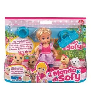 Кукла RS Toys – Софи, с 4 кученца и аксесоари