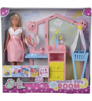 Кукла Simba Toys Steffi Love - Стефи в бебешка стая, 20 аксесоара